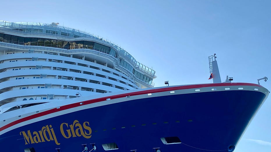 Carnival Mardi Gras Cruise Ship Docked in Florida