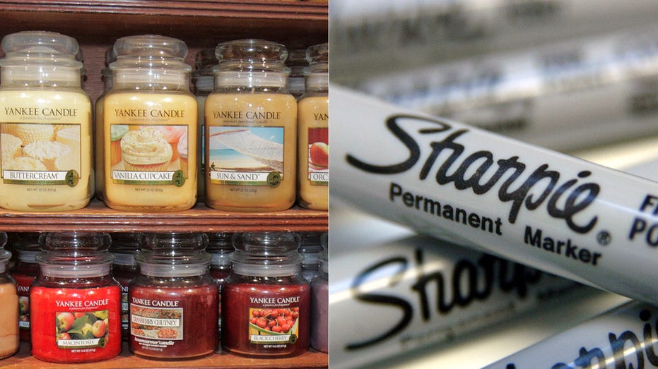 Photo of Yankee Candle and Sharpies