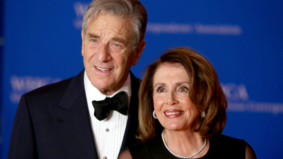 Nancy and Paul Pelosi smiling