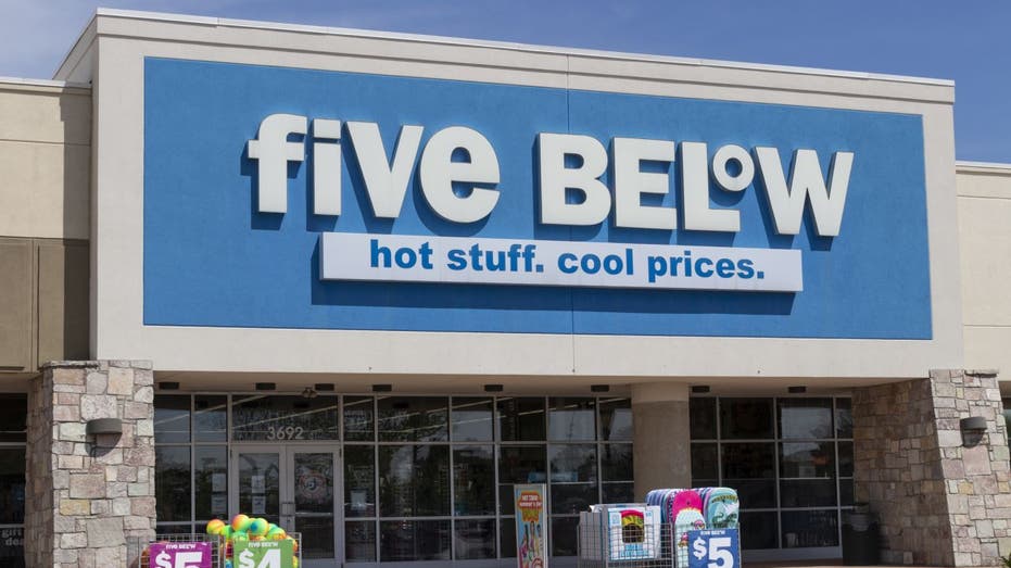 Five below the shop front