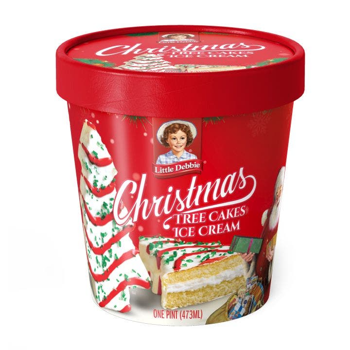 Little Debbie Christmas Tree Cake ice cream to debut nationwide
