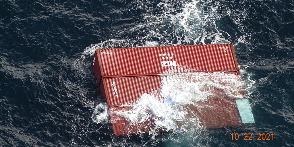 Rough seas knock 40 shipping containers off cargo ship - Vimarsana News