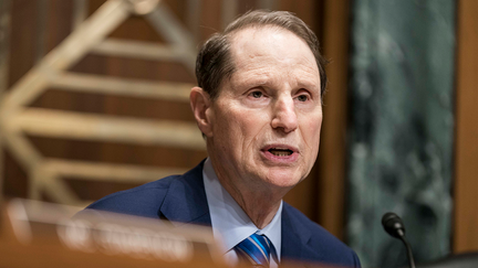 Sen. Ron Wyden, D-Ore., questions Treasury Secretary Steven Mnuchin as he testifies in front of the Senate Finance Committee during a hearing on Feb. 12, 2020, in Washington, D.C. - Fox Business News