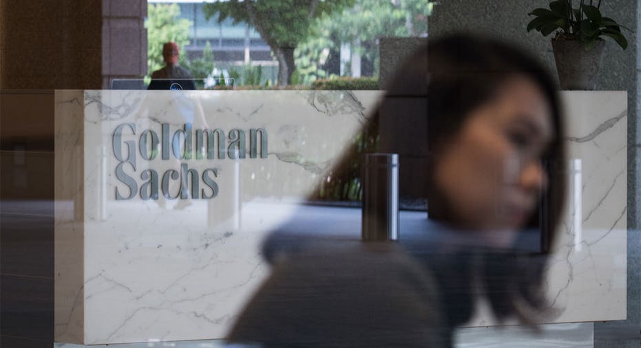 Goldman Sachs Group Inc. logo is displayed in the reception area
