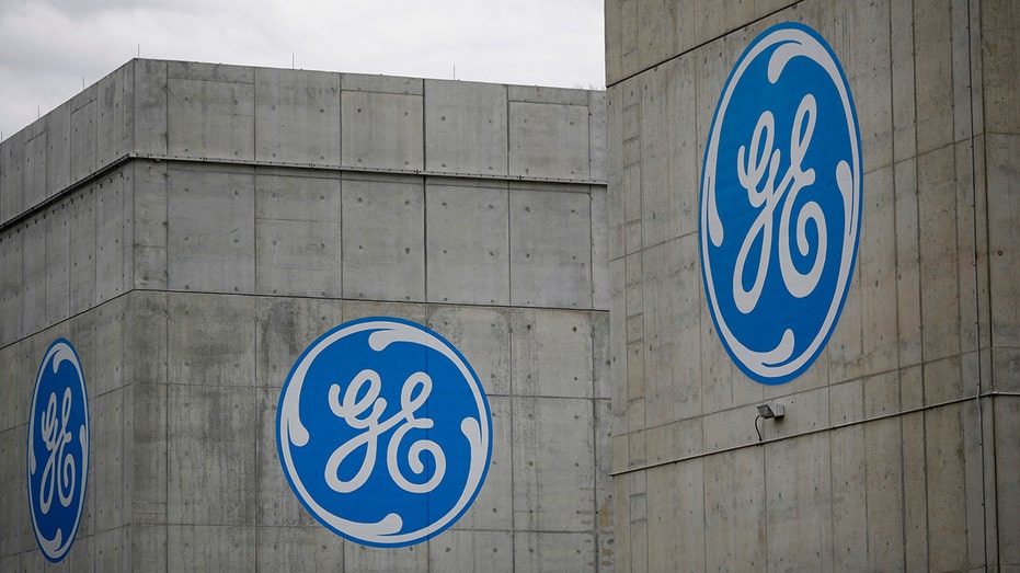 GE logo on building