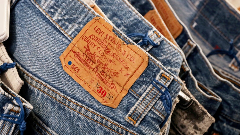 Levi jeans on display
