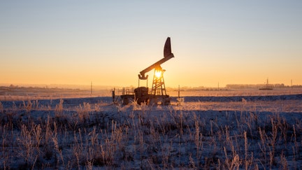 An oil pumping jack, also known as a "nodding donkey", in an oilfield near Dyurtyuli, in the Republic of Bashkortostan, Russia, on Thursday, Nov. 19, 2020. The flaring coronavirus outbreak will be a key issue for OPEC+ when it meets at the end of the month to decide on whether toÂ delayÂ a planned easing of cuts early next year. Photographer: Andrey Rudakov/Bloomberg via Getty Images