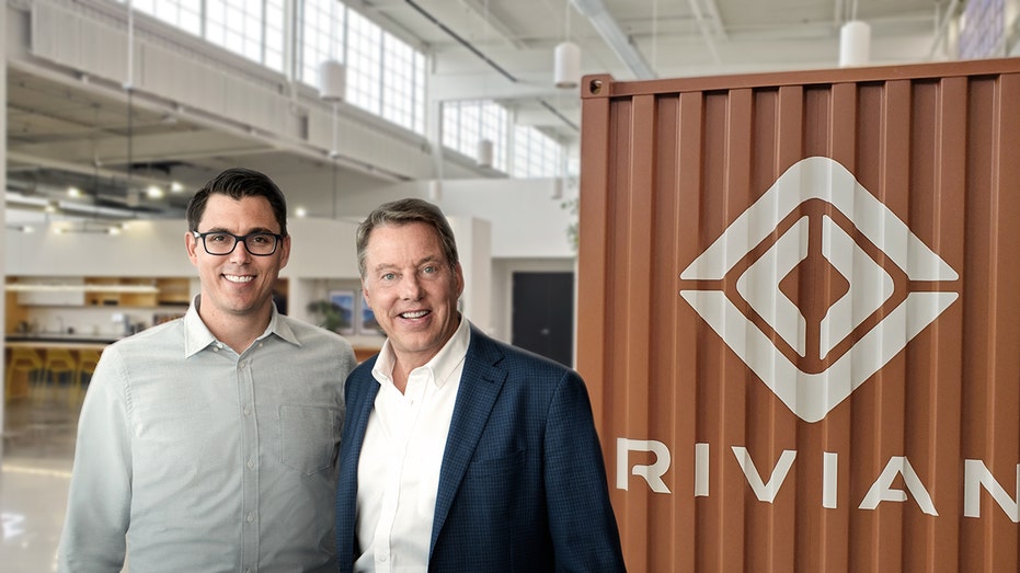 Rivian CEO RJ Scaringe and Ford Executive Chairman Bill Ford announced Ford's investment in Rivian in 2019.