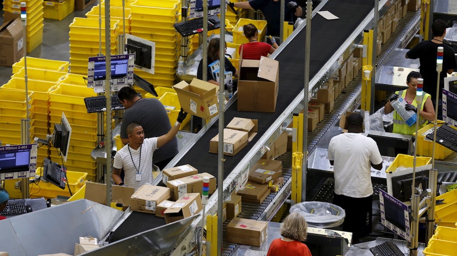 Amazon warehouse workers