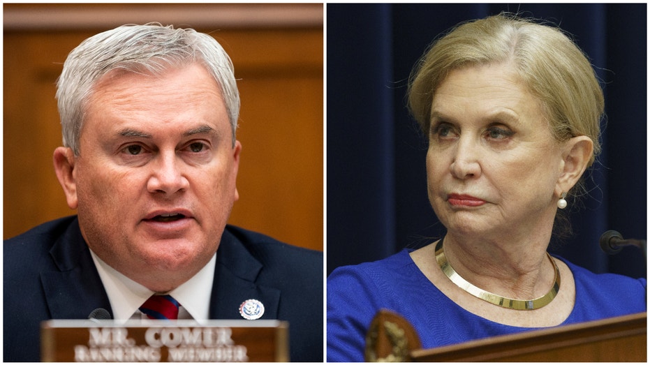 Reps. James Comer and Carolyn Maloney side-by-side (Getty Images collage)