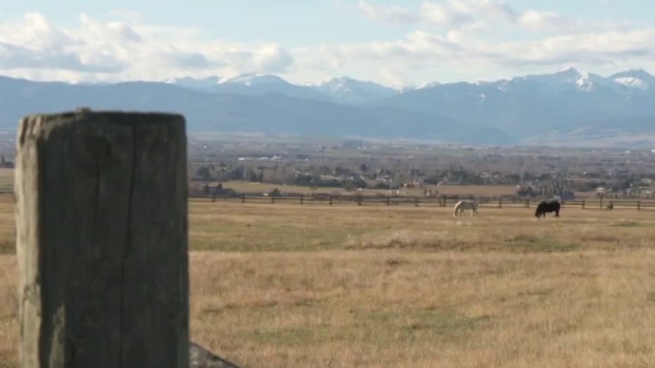 Ranch land outside Bozeman, Montana