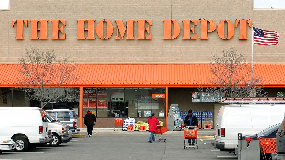 The facade of The Home Depot Feb. 17, 2005, in Evanston, Illinois. 