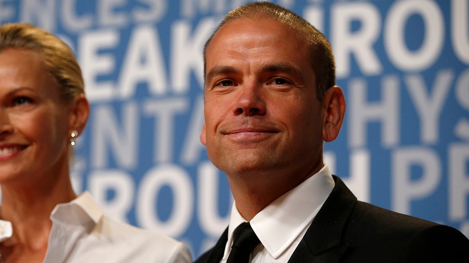 Lachlan Murdoch, co-chairman News Corp and executive chairman of 21st Century Fox, poses for a picture on the red carpet for the sixth annual 2018 Breakthrough Prizes at Moffett Federal Airfield, Hangar One in Mountain View, California, on Sunday, Dec. 3, 2017. 