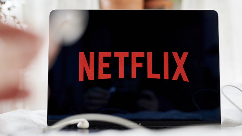 The Netflix Inc. logo on a laptop computer arranged in the Brooklyn borough of New York on Saturday, Oct. 16, 2021.