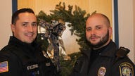 Massachusetts police officers deliver abandoned Amazon packages