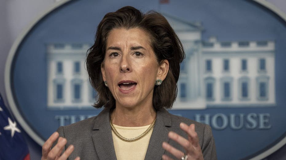 Gina Raimondo speaking at the White House