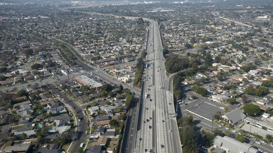 Highway near Long Beach, Cali