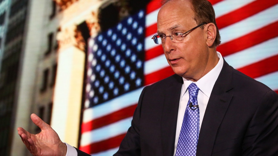 Larry Fink, chief executive officer of BlackRock Inc., speaks during a Bloomberg Television interview in New York, U.S., on Wednesday, April 19, 2017. Fink said there are indications that the U.S. economy is slowing as businesses weigh whether the Trump administration will be able to pass tax reform and an infrastructure program quickly. Photographer: Christopher Goodney/Bloomberg