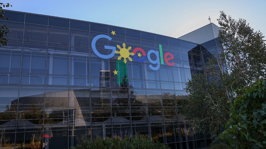 Facade of Google building in California