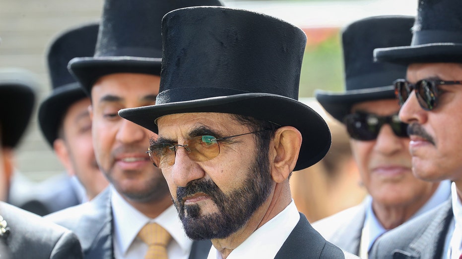 Sheikh Mohammed bin Rashid Al Maktoum on day four of Royal Ascot at Ascot Racecourse on June 21, 2019, in Ascot, England.