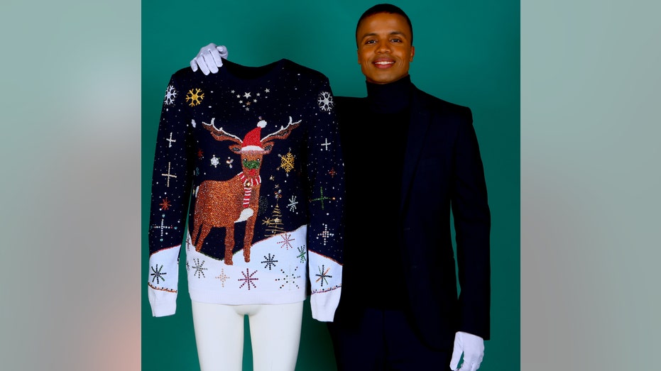 Liban with the most expensive ugly Christmas sweater in the world