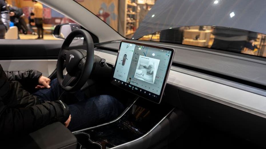 Interior of Tesla Model 3