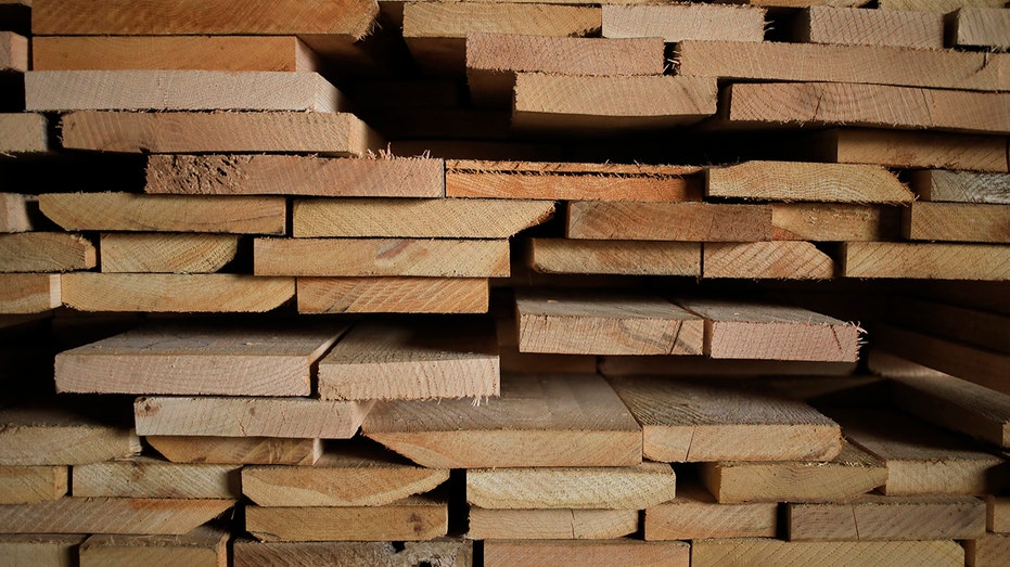 Kiln-dried hardwood lumber inside a sawmill at Harold White Lumber in Morehead, Kentucky, on Wednesday, Aug. 4, 2021. 