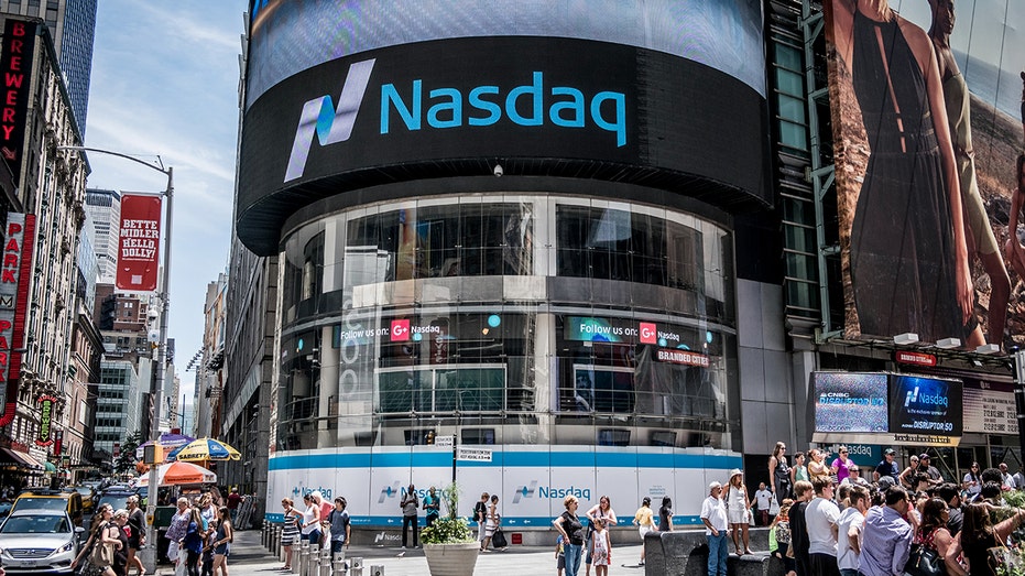 The Nasdaq building in Time Square, New York, in July 2017. 