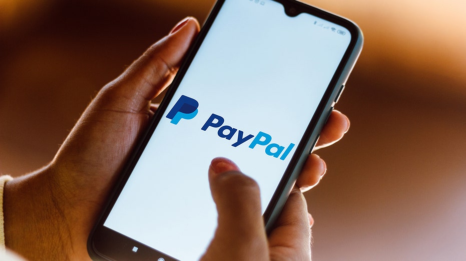 PayPal app on a smartphone