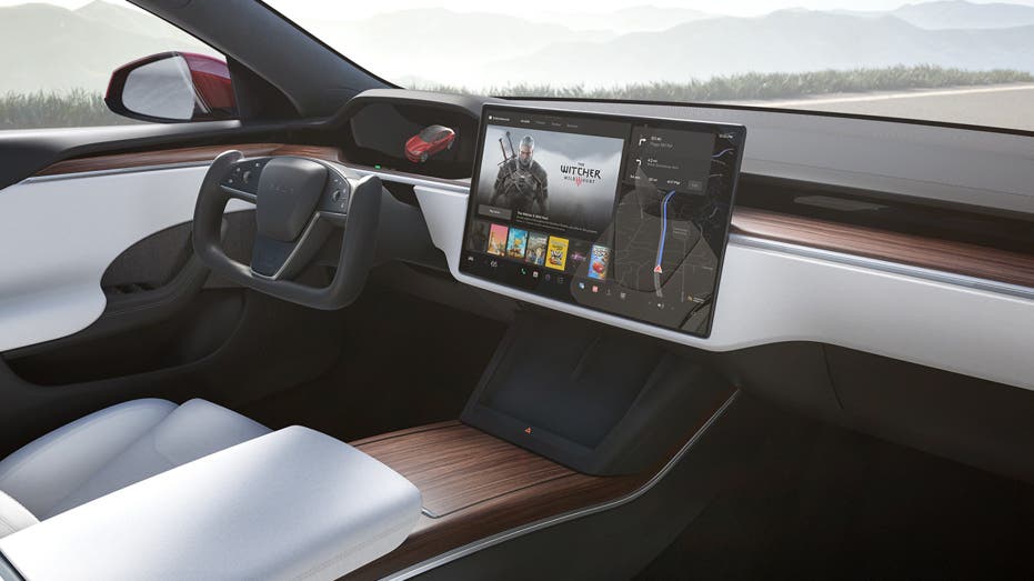 Tesla's central infotainment system display