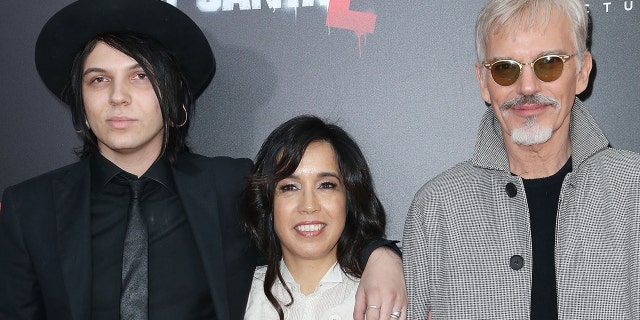 Harry James Thornton, left, Connie Angland and Billy Bob Thornton are seen in 2016.