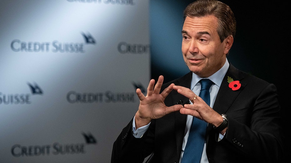 Antonio Horta-Osorio, chairman of Credit Suisse Group AG, during a Bloomberg Television interview at the company's offices in London, U.K., on Thursday, Nov. 4, 2021.