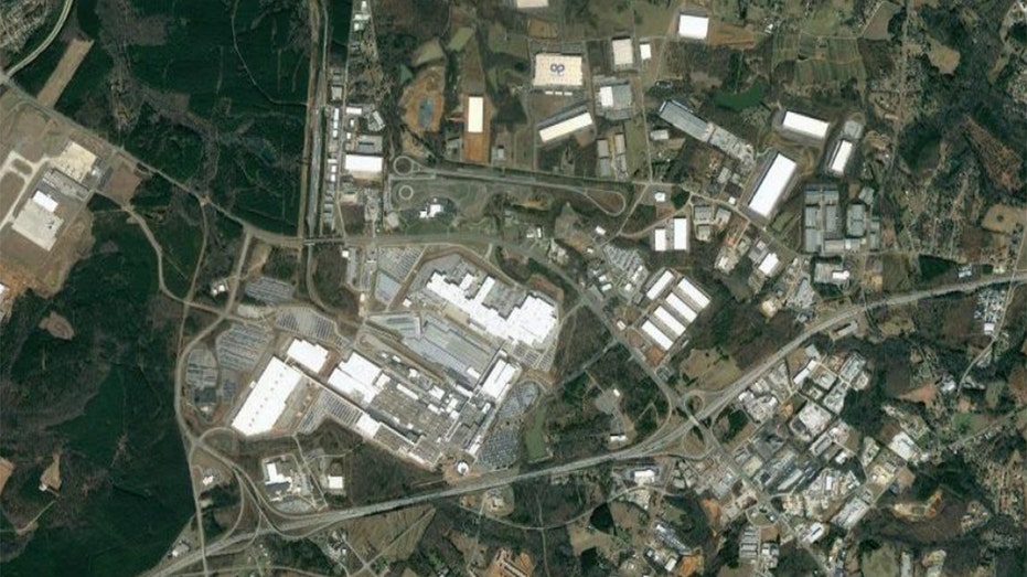 BMW's Spartanburg facility via Google Earth