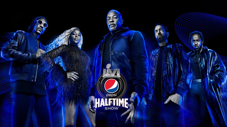 An advertisement for Pepsi's Super Bowl halftime show