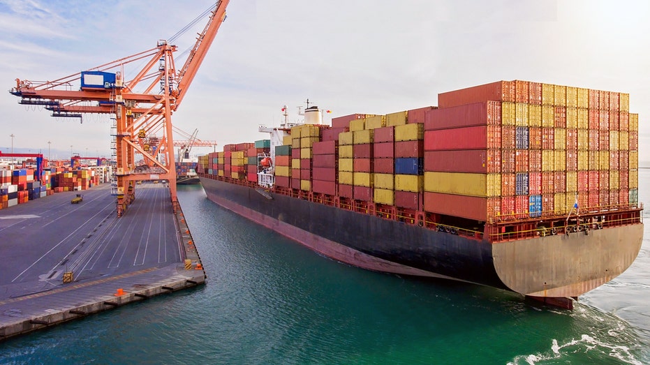 Aerial view of the Port of Long Beach