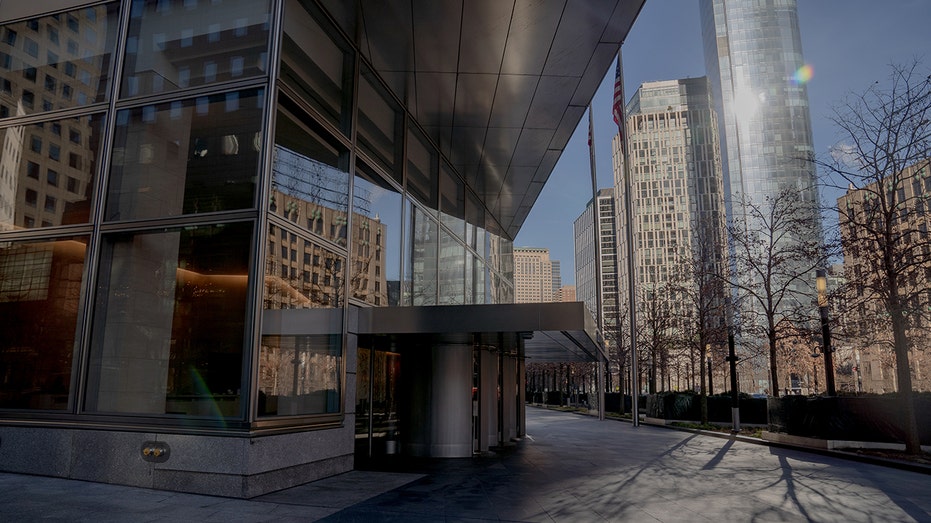 An empty sidewalk outside Goldman Sachs headquarters in New York on Tuesday, Jan. 4, 2022.