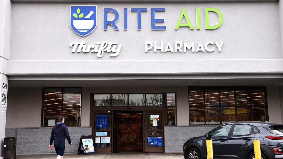 A person walks into a Rite Aid store on Dec. 22, 2021, in Los Angeles, California. 
