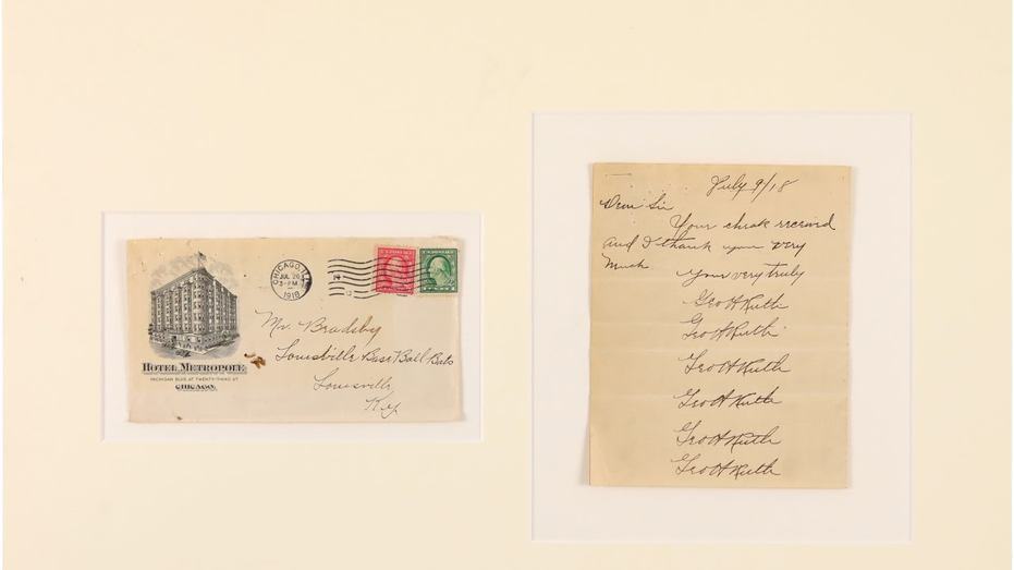 Babe Ruth Signature Bats Set with (1) Card & (1) Mini Genuine Louisville  Slugger Bat