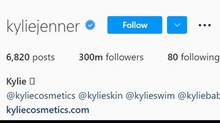 Kylie Jenner becomes first woman to reach 300 million Instagram followers | Fox Business