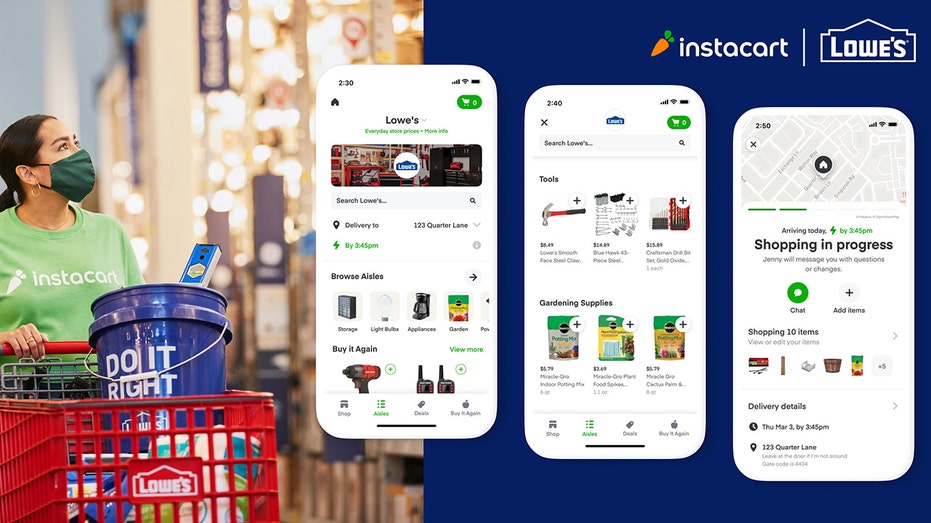 Instacart and Lowe'