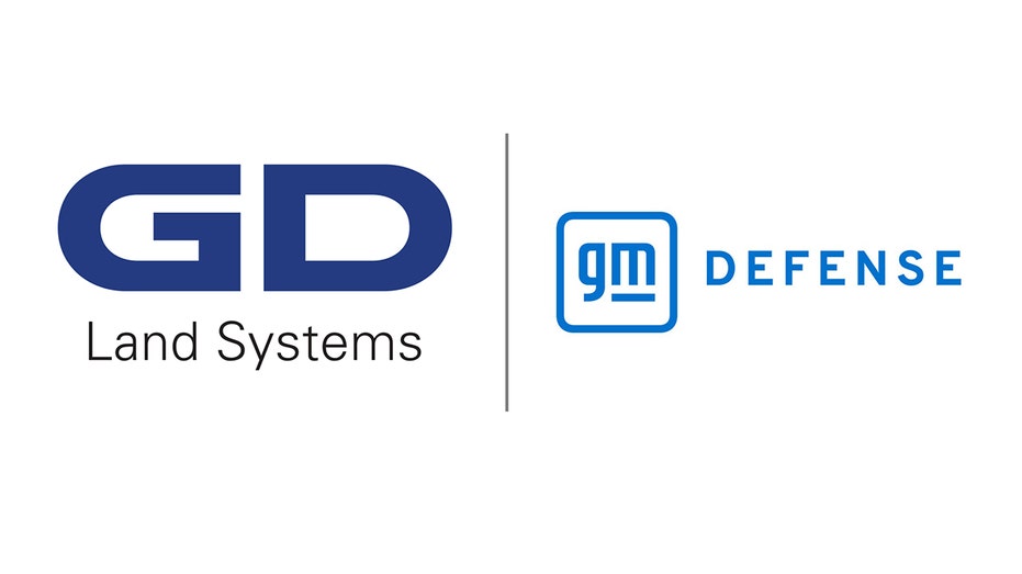 GD Land Systems and GM Defense logos