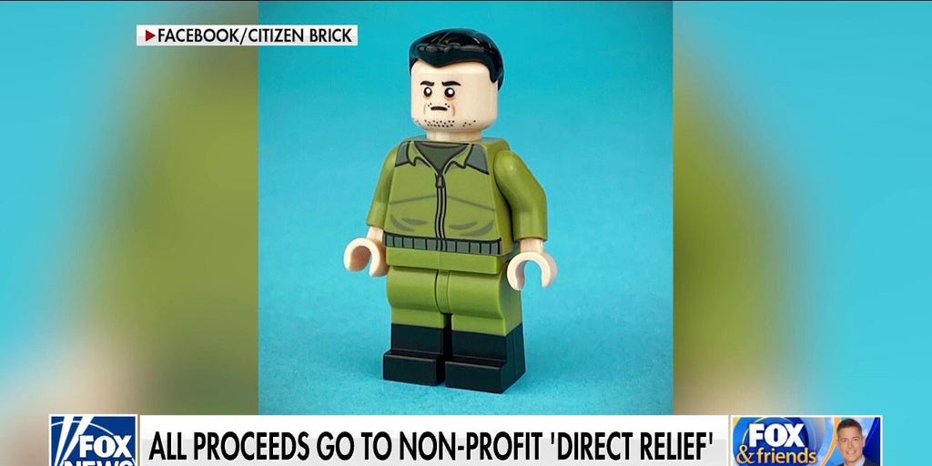 Unofficial Ukraine President Volodymyr Zelenskyy Lego created to raise  money for war-torn country | Fox Business