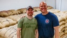 Luke Schnieder (left), founded Fire Department Coffee in 2016. He later met Jason Patton (right), who went on to become the company's vice president. 