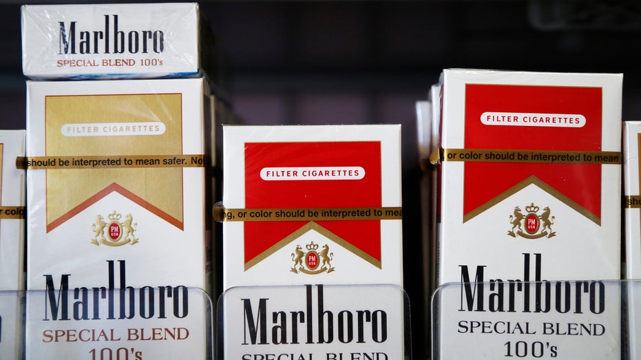Marlboro cigarette packs