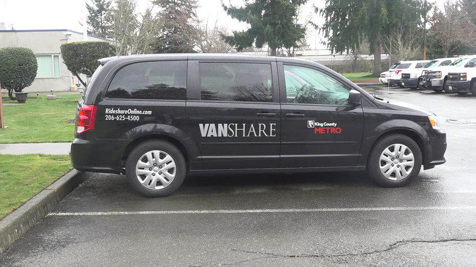 Carpoolers can ride in Vanpool vans together to and from work during the week.