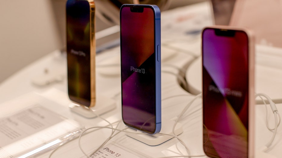 Latest iPhone models are seen at re:Store in Moscow, Russia on March 05, 2022. Apple announced it has stopped selling all of its products in Russia. (Photo by Sefa Karacan/Anadolu Agency via Getty Images)