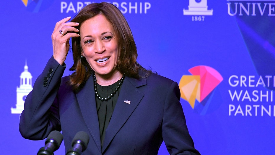 US Vice President Kamala Harris speaks during an event at Howard University for the Greater Washington Partnership to announce $4.7 billion towards advancing inclusive growth in the Capital region, in Washington, DC on March 30, 2022. (Photo by MANDEL NGAN / AFP) (Photo by MANDEL NGAN/AFP via Getty Images)