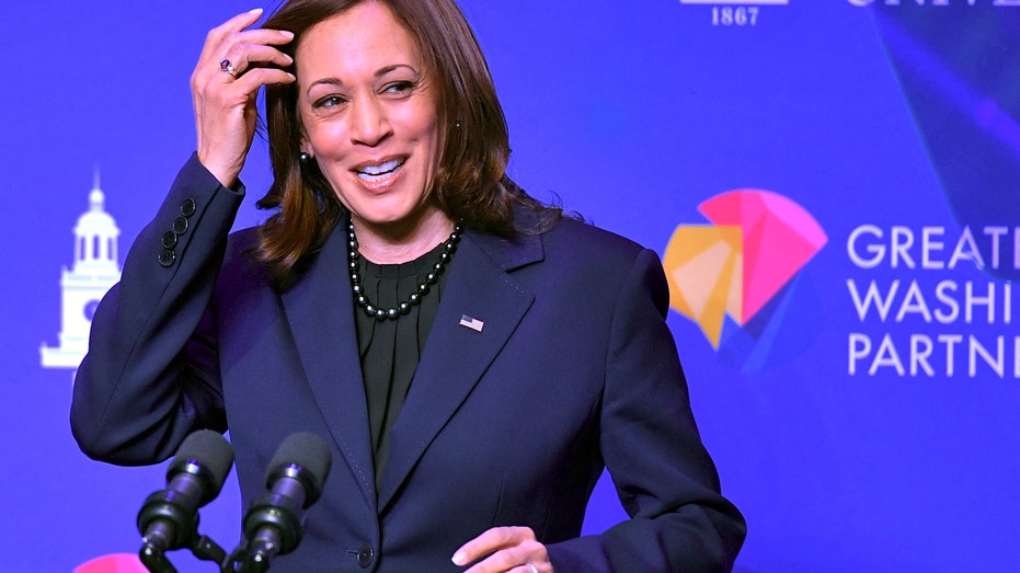 US Vice President Kamala Harris speaks during an event at Howard University for the Greater Washington Partnership to announce $4.7 billion towards advancing inclusive growth in the Capital region, in Washington, DC on March 30, 2022. (Photo by MANDEL NGAN / AFP) (Photo by MANDEL NGAN/AFP via Getty Images)