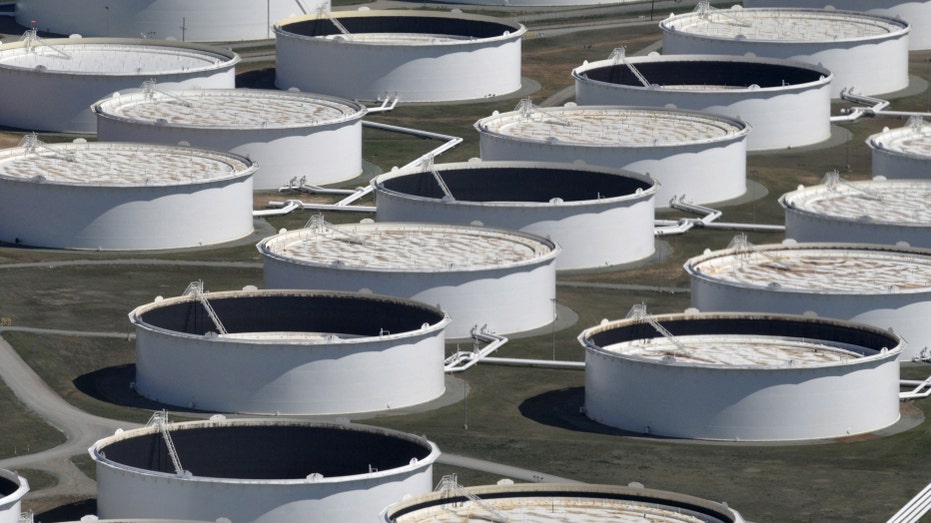 Oil storage tanks