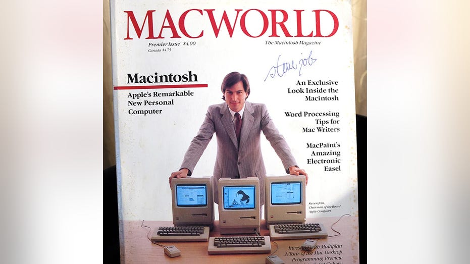 A 1984 Steve Jobs signed Macworld magazine